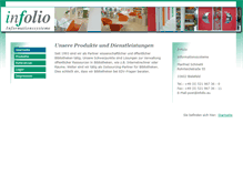 Tablet Screenshot of infolio.de